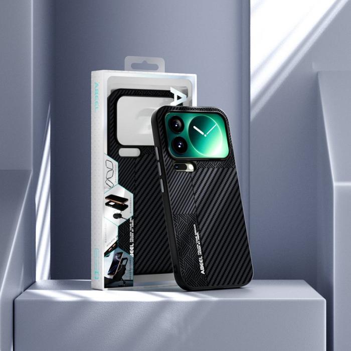 ABEEL - ABEEL Mobilskal till Xiaomi 17 Pro Max PC TPU Aluminium PU Läder - Textur 2