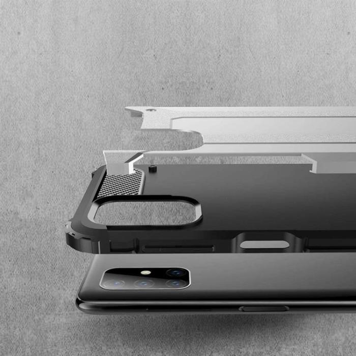 UTGATT1 - Hybrid Armor Skal Galaxy M51 - Blå