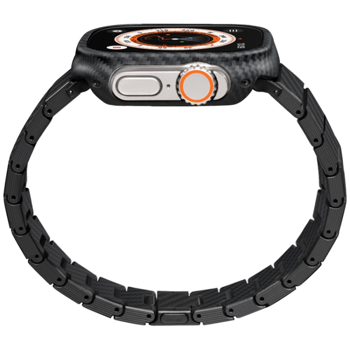 PITAKA - Pitaka Apple Watch (40/44/45/46/49) Armband Carbon Fiber - Svart