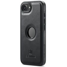 DG.MING - DG.MING Mobilskal till iPhone 16e Anti-Drop L&auml;der Coated PC + TPU - Svart