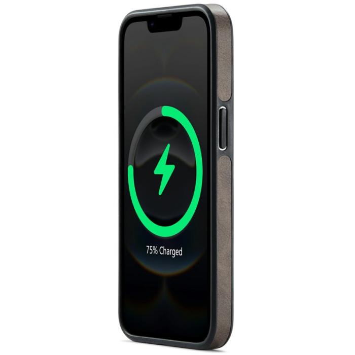 DG.MING - DG.MING Mobilskal till iPhone 16e Anti-Drop Läder Coated - Brun