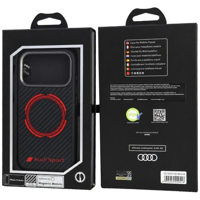 Audi - Audi Mobilskal För iPhone 18 Pro/17 Pro Magsafe RSQ Carbon Fiber