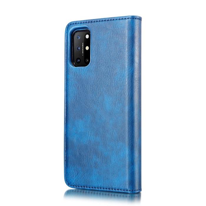 DG.MING - DG.MING OnePlus 8T Äkta Läder Plånboksfodral Blå