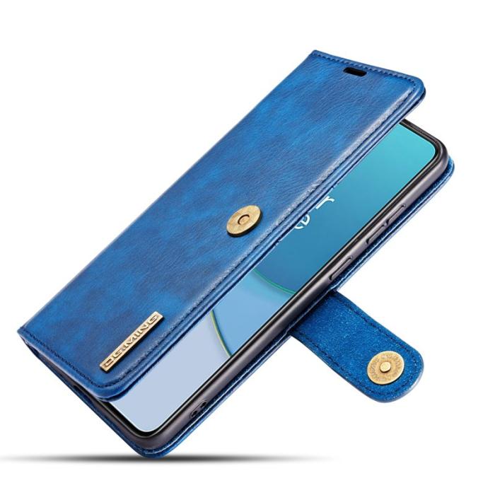 DG.MING - DG.MING OnePlus 8T Äkta Läder Plånboksfodral Blå