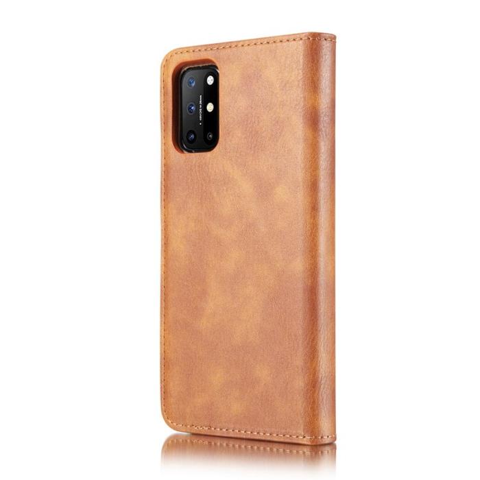 DG.MING - DG.MING OnePlus 8T Äkta Läder Plånboksfodral Brun
