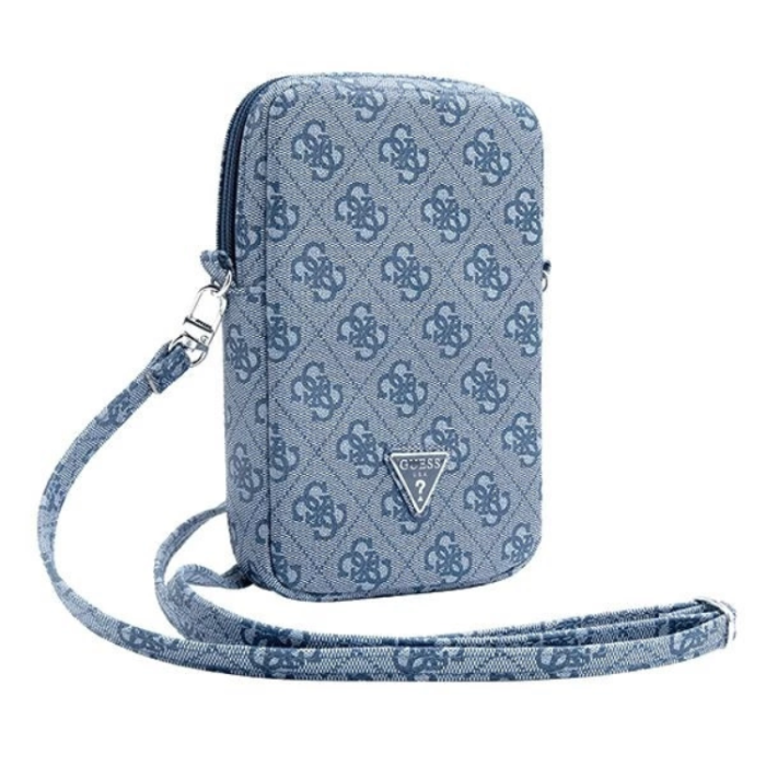 Guess - Guess Mobilväska Zip 4G Triangle - Blå