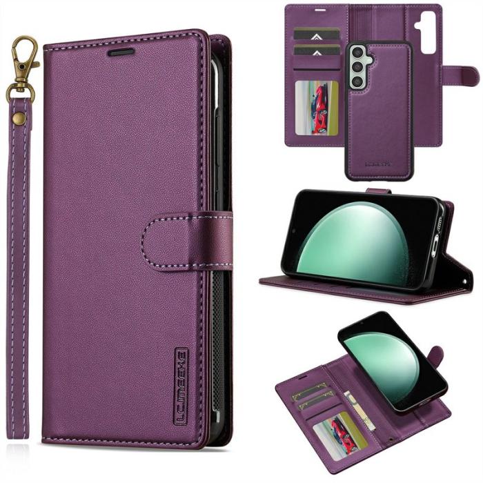LC.imeeke - LC.IMEEKE L2 Series Samsung Galaxy A56 Plånboksfodral Konstläder - Lila