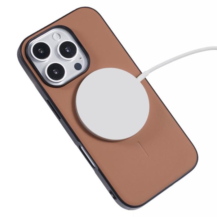 X-Level - X-LEVEL Mobilskal till iPhone 16 Pro MagSafe PC+TPU+PU Guld