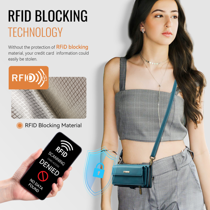Caseme - CASEME iPhone 17 Pro Plånboksfodral Zipper RFID C39 - Grön
