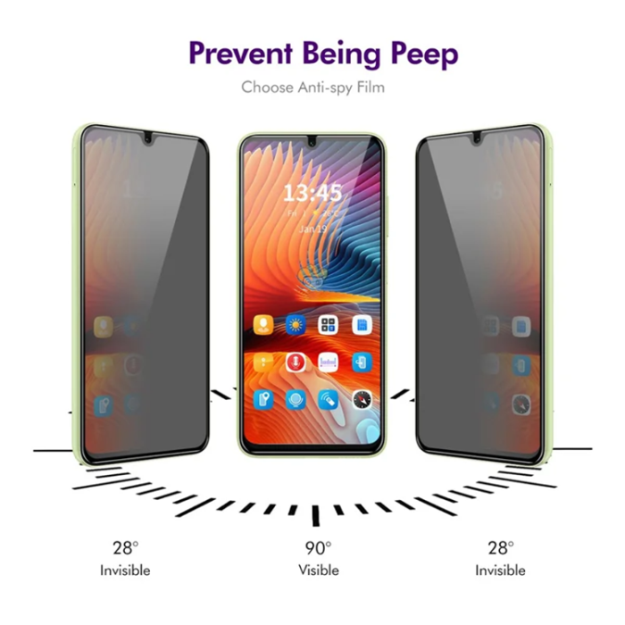 Boom of Sweden - [2-Pack] BOOM Galaxy A16 Härdat Glas Skärmskydd Privacy