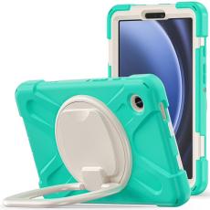 A-One Brand - Galaxy Tab A9 Skal Kickstand Handle Grip - Mintgrön