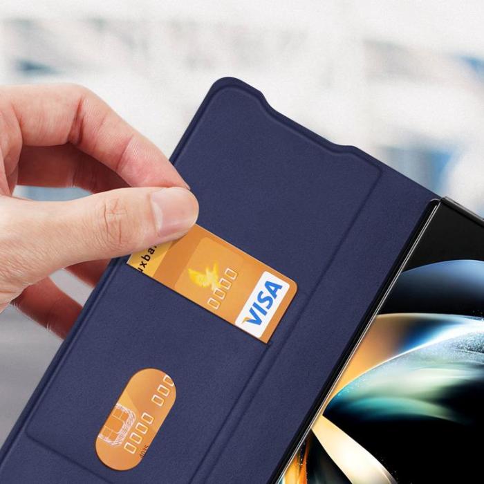 UTGATT1 - Dux Ducis Galaxy Z Fold 4 Plånboksfodral Bril Flip - Blå