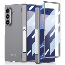GKK - GKK Galaxy Z Fold 7 Mobilskal Hinge Kickstand - Grå