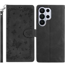 OEM - Samsung Galaxy S26 Ultra Fodral Konstl&auml;der Garden - Svart