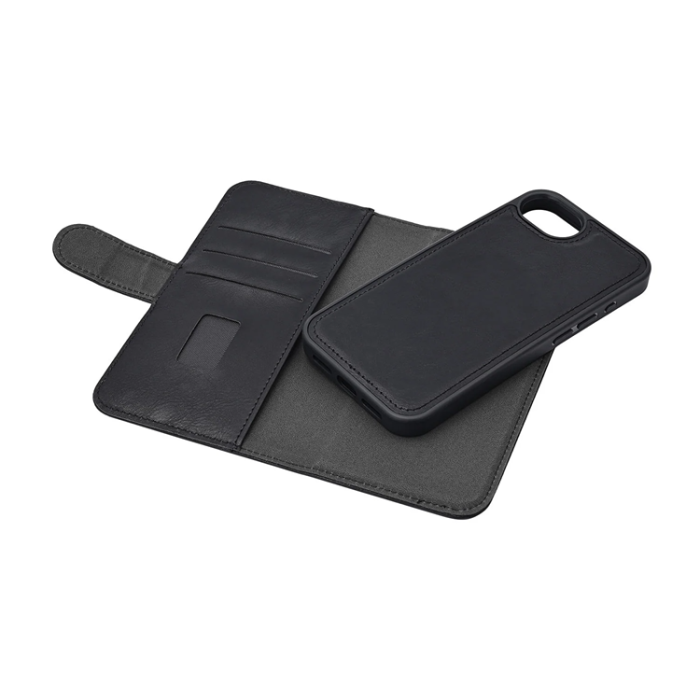 GEAR - Gear iPhone 16e Plånboksfodral MagSafe 2in1 3 Kort - Svart