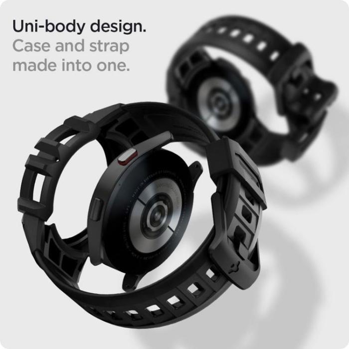 UTGATT - Spigen Galaxy Watch 4/5 (44mm) Strap Rugged Armor Pro - Charcoal Grå