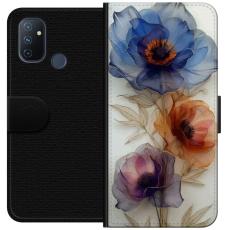 iSecrets - Plånboksfodral till OnePlus Nord N100 med Silkesblommor