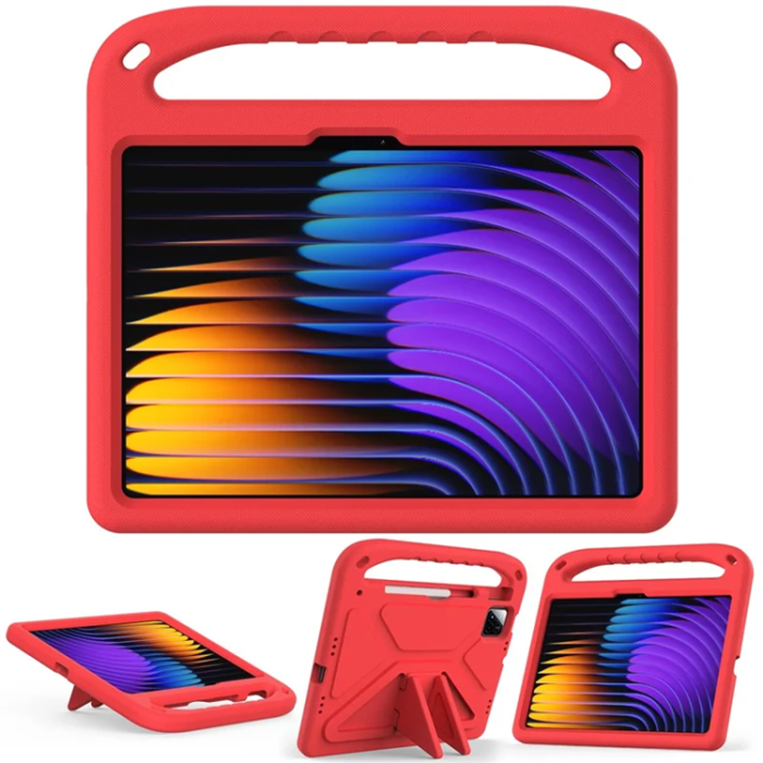 A-One Brand - Xiaomi Pad 7 Pro/Pad 7 Skal EVA Handgrepp Kickstand - Röd