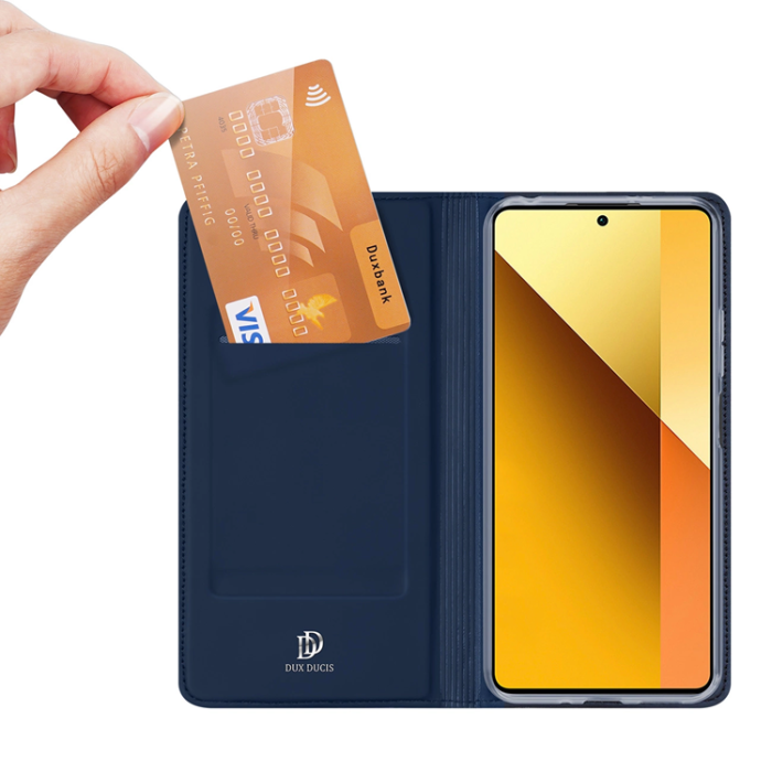 Dux Ducis - Dux Ducis Xiaomi Redmi Note 13 5G Plånboksfodral Skin Pro - Blå