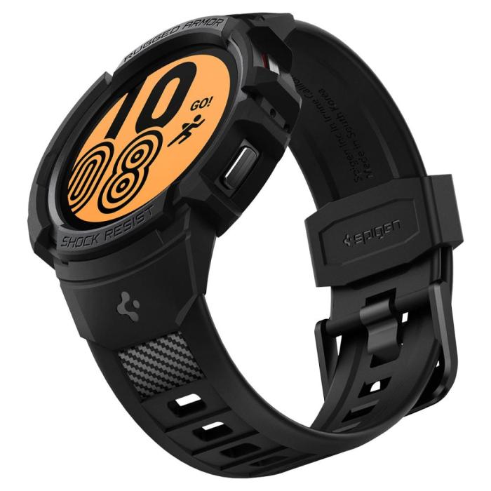 UTGATT1 - Spigen Galaxy Watch 4/5 44mm Armband Rugged Armor Pro - Svart