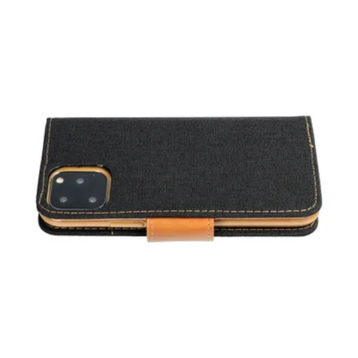 OEM - iPhone 16 Pro Plånboksfodral Canvas - Svart