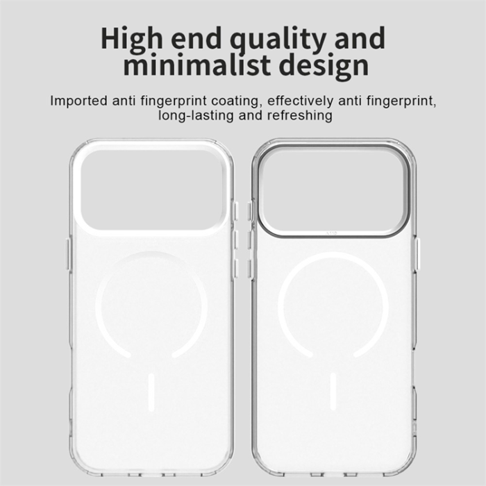 A-One Brand - iPhone 17 Pro Max Mobilskal MagSafe C-shaped Candy Color - Vit