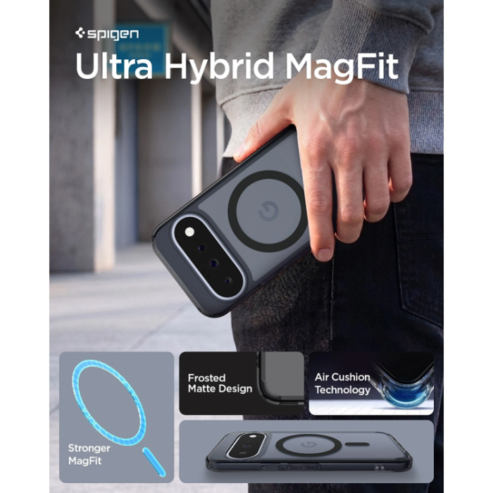 Spigen - Spigen Mobilskal För Google Pixel 11 Magsafe Ultra Hybrid - Frost/Svart