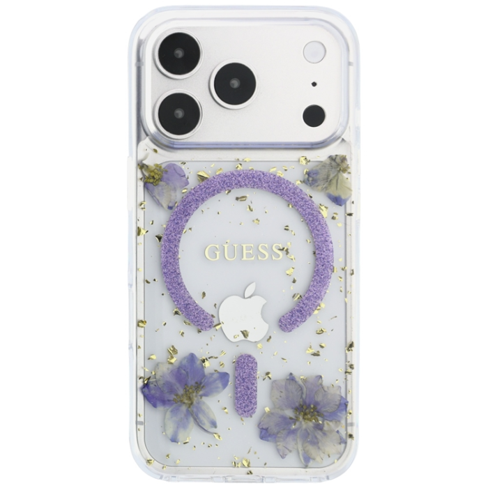 Guess - Guess Mobilskal För iPhone 18 Pro Max/17 Pro Max Magsafe Resin Flowers