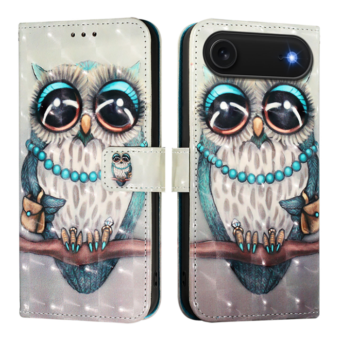 A-One Brand - iPhone 17 Air Plånboksfodral Printing Pattern Med Strap