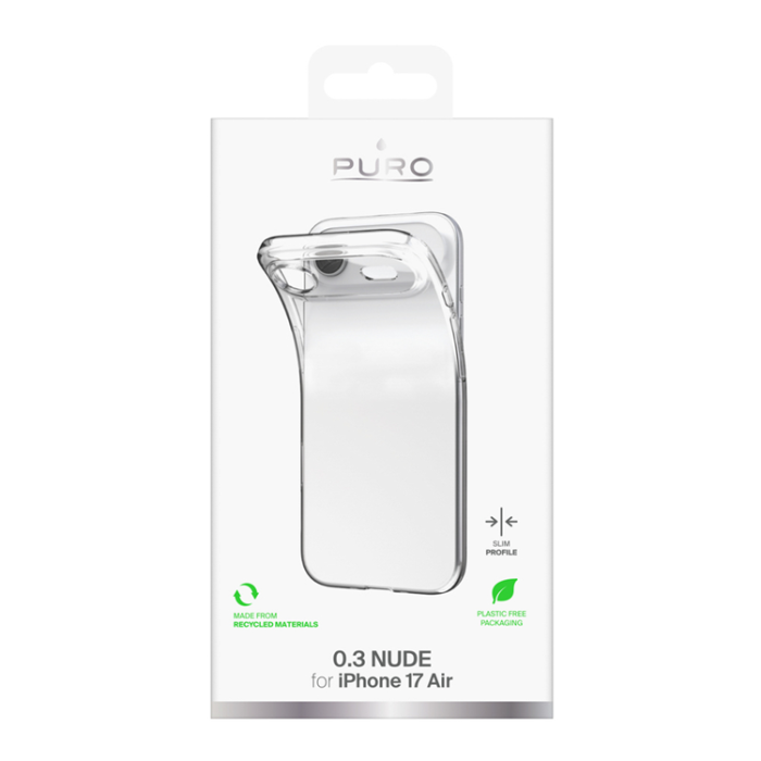 Puro - Puro iPhone Air Mobilskal 0.3 Nude Ultra-Slim TPU - Clear