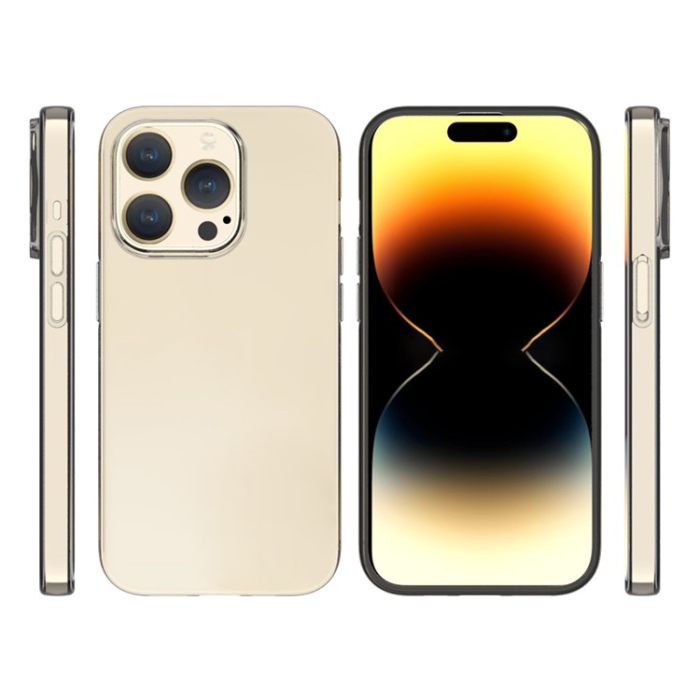 A-One Brand - iPhone 15 Pro Mobilskal Shockproof Thin TPU - Clear