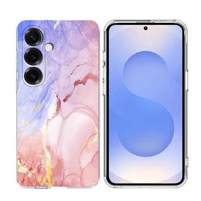 OEM - Samsung Galaxy S26 Plus Skal Marmor Mönster TPU - Rosa