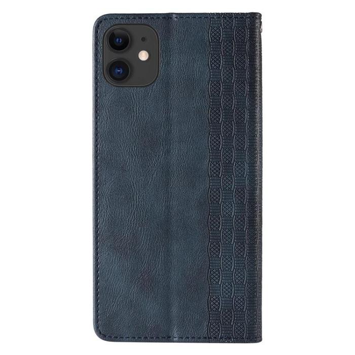 OEM - Magnet Strap iPhone 12 Plånboksfodral - Blå