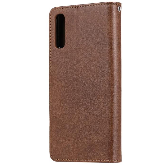 A-One Brand - 2-in-1 Detachable Plånboksfodral till Samsung Galaxy A70 - Brun