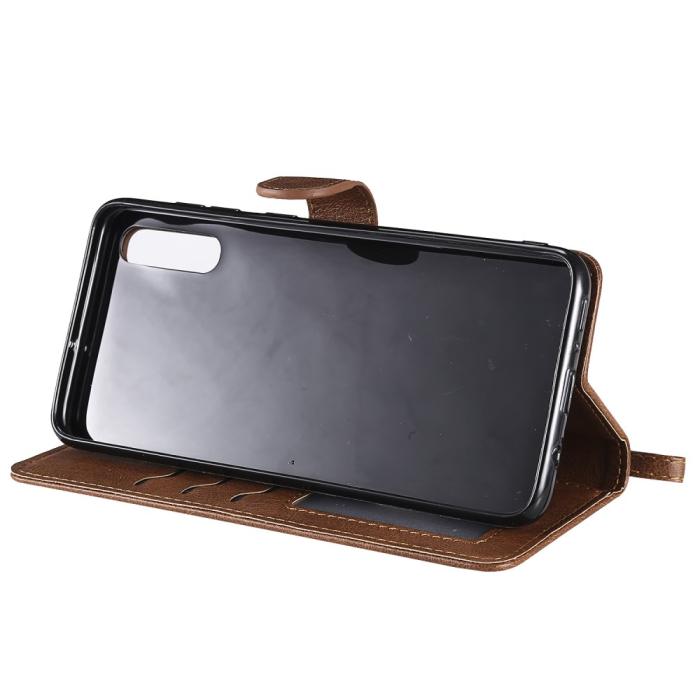 A-One Brand - 2-in-1 Detachable Plånboksfodral till Samsung Galaxy A70 - Brun