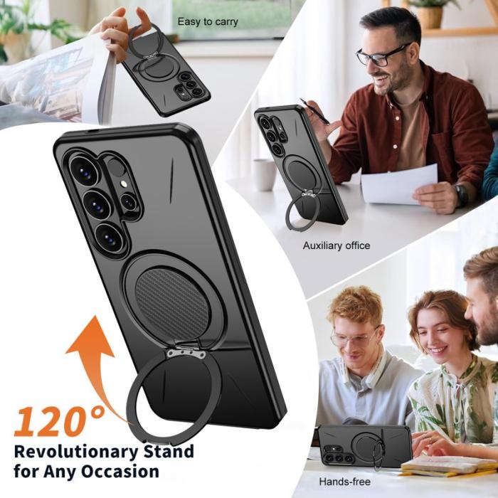 OEM - Mobilskal till Samsung Galaxy S26 Ultra Magnetiskt TPU + PC Baksida - Svart