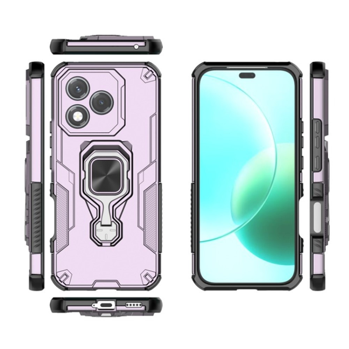 WANLONFENG - Wanlonfeng Honor 400 Lite Mobilskal Kickstand - Lila