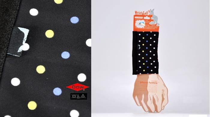 UTGATT4 - PCMAMA Wrist band till mobil - L - (Polka dot Svart)