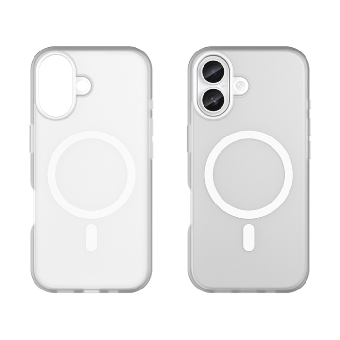 A-One Brand - iPhone 17 Mobilskal MagSafe Slim Matte Translucent - Vit