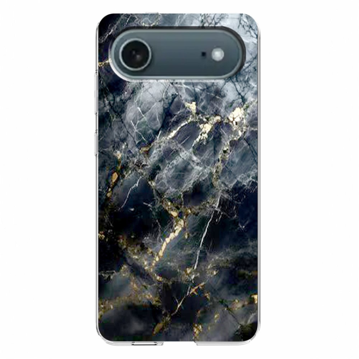 A-One Brand - iPhone Air Mobilskal Marble Pattern Printing Soft - Svart