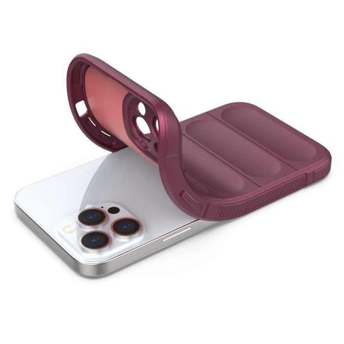 UTGATT1 - iPhone 13 Pro Skal Shockproof Rugged TPU - Vinröd