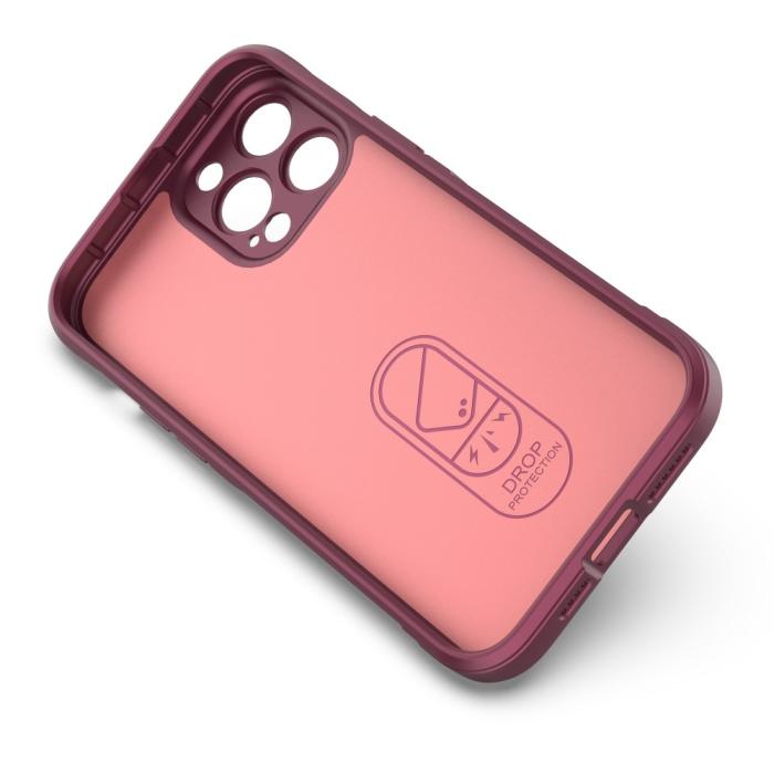 UTGATT1 - iPhone 13 Pro Skal Shockproof Rugged TPU - Vinröd