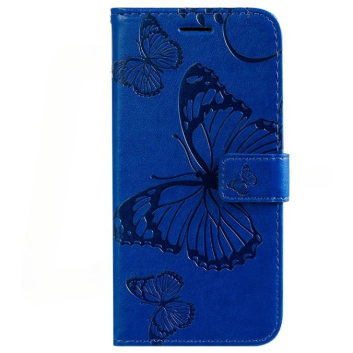 A-One Brand - Galaxy A13 4G/A04s 4G Plånboksfodral Imprinted Butterfly - Mörkblå