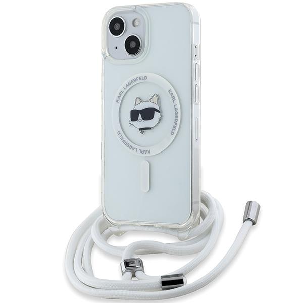 Karl Lagerfeld Mobilskal till iPhone 14/13/15 MagSafe IML Cord - Svart