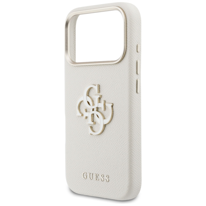 Guess - Guess Mobilskal iPhone 17 Pro FW Resin Logo - Beige