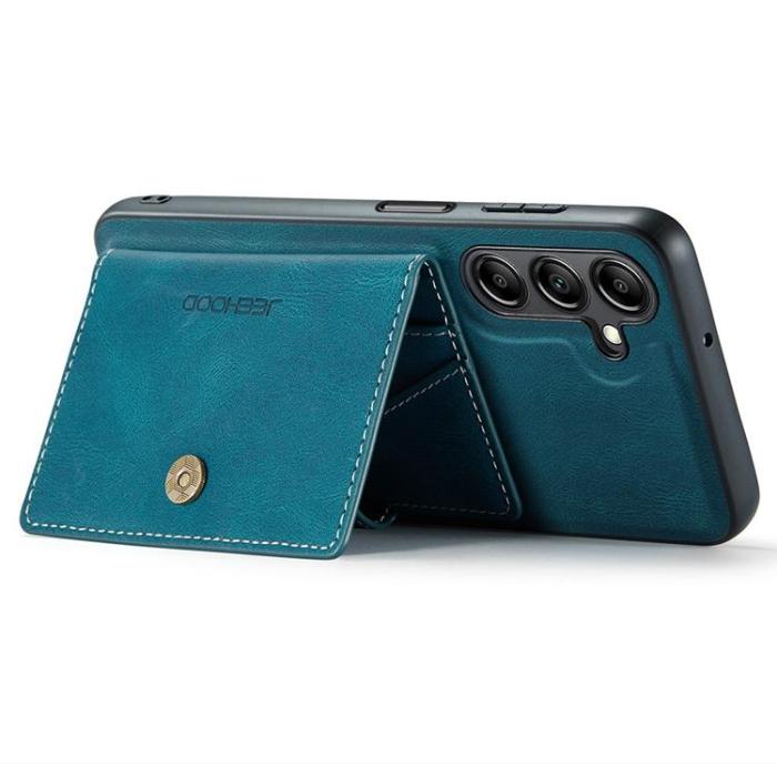 OEM - JEEHOOD Samsung Galaxy A14 4G/5G Mobilskal KonstLäder - Blå