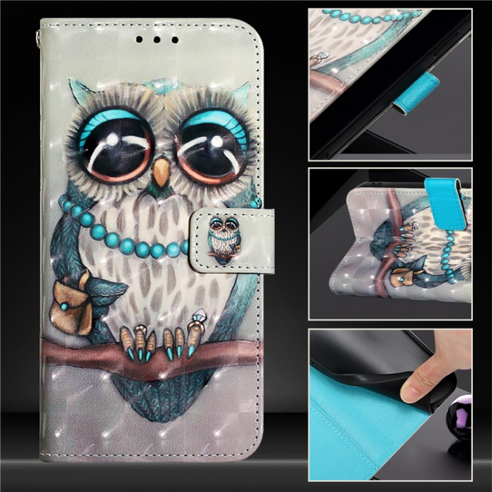 A-One Brand - iPhone 16 Pro Max Plånboksfodral Printing Pattern Med Rem