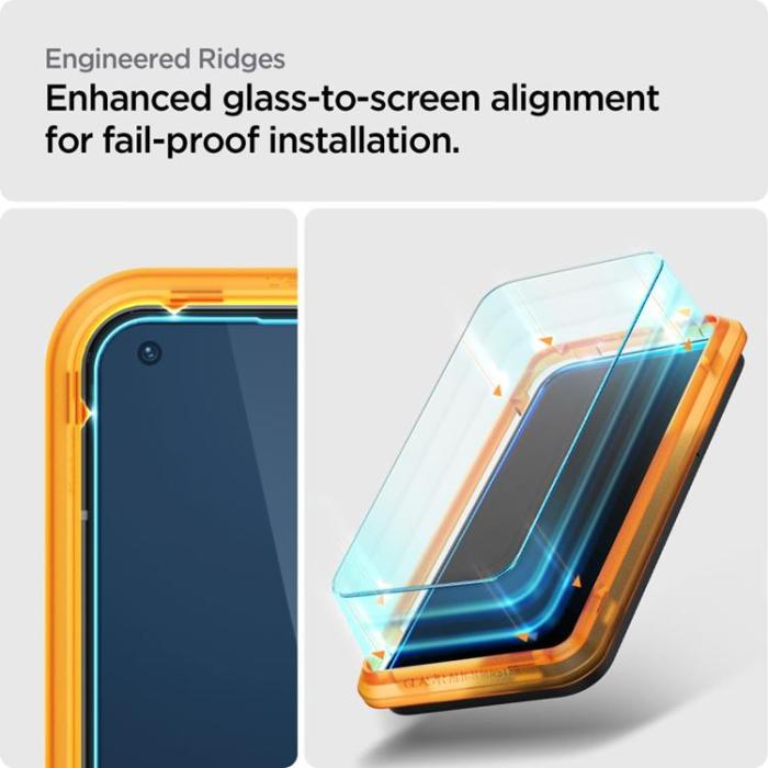 UTGATT - Spigen [2-Pack] Nothing Phone 1 Härdat Glas Skärmskydd Alm Glas.Tr Slim - Clear