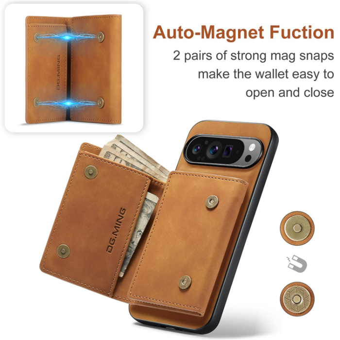 DG.MING - DG.MING Google Pixel 10 Pro XL Plånboksfodral Detatchable M1