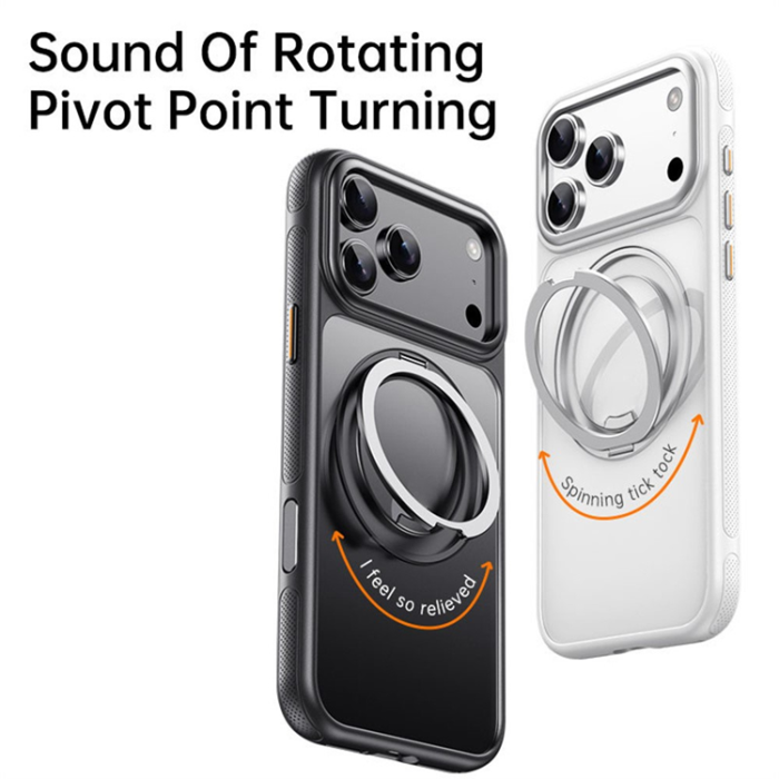 A-One Brand - iPhone 17 Pro Max Mobilskal MagSafe Kickstand TPU PC - Vit